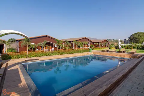 Resort outdoor pool and lawn