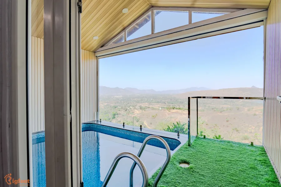 Private pool cottage with valley view at Azure Resort
