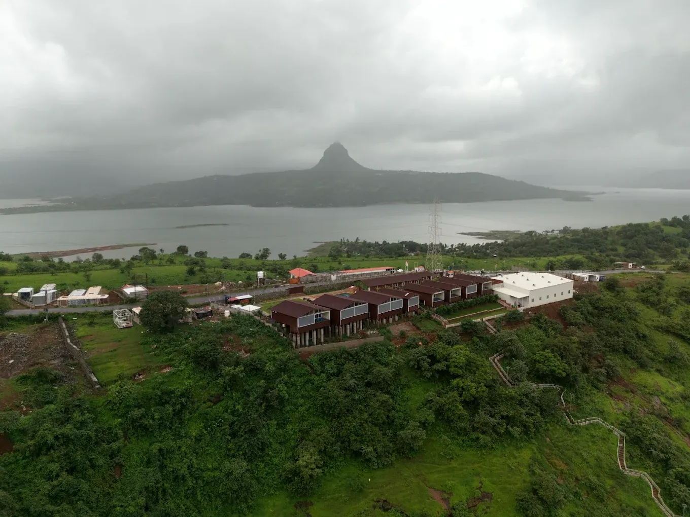 Valley and mountain views near Azure Resort, Pawna Lake
